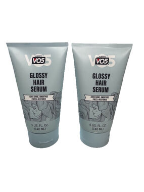 Alberto VO5 Glossy Hair Serum Adds Shine Smoothes Frizz and Restores 5oz x 2